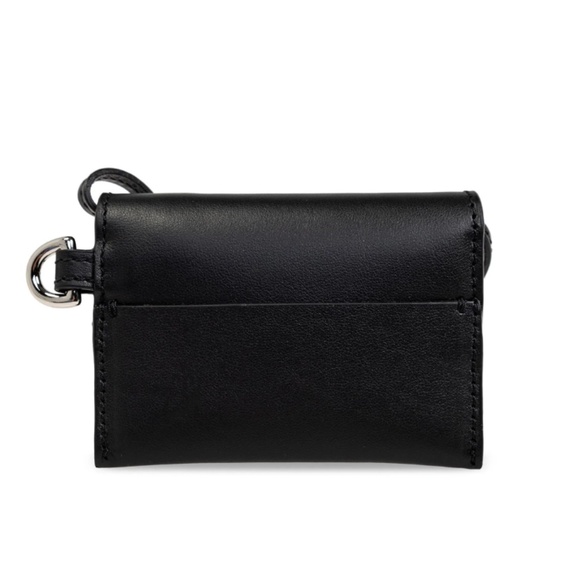 Lie Studio Black Leather Stella Wallet and Gaby Keychain - Picture 3 of 15